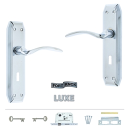 M8K20 - 3 Lever Lockset Allardi 8"